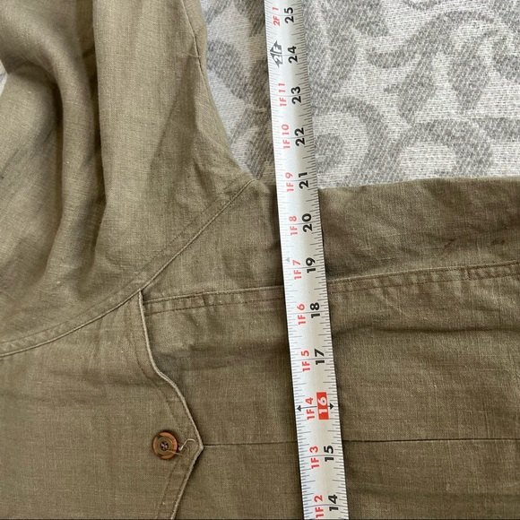 Linen blend bomber jacket - Picture 3 of 12